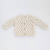 Waffle Cardigan Sweater Natural