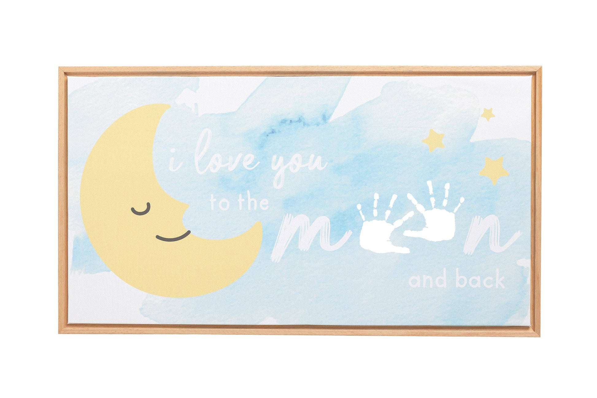 Love You To The Moon and Back Framed Canvas - Einstein's Attic