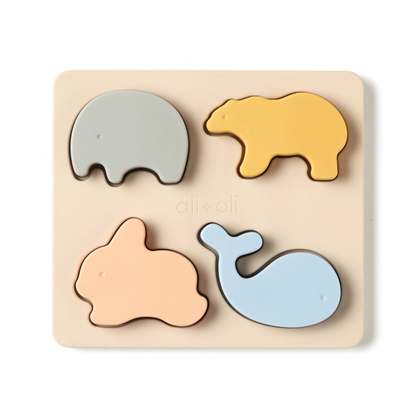 Baby Soft Silicone Mini-Animal Puzzle (4pc) Toys for Toddler - Einstein's Attic