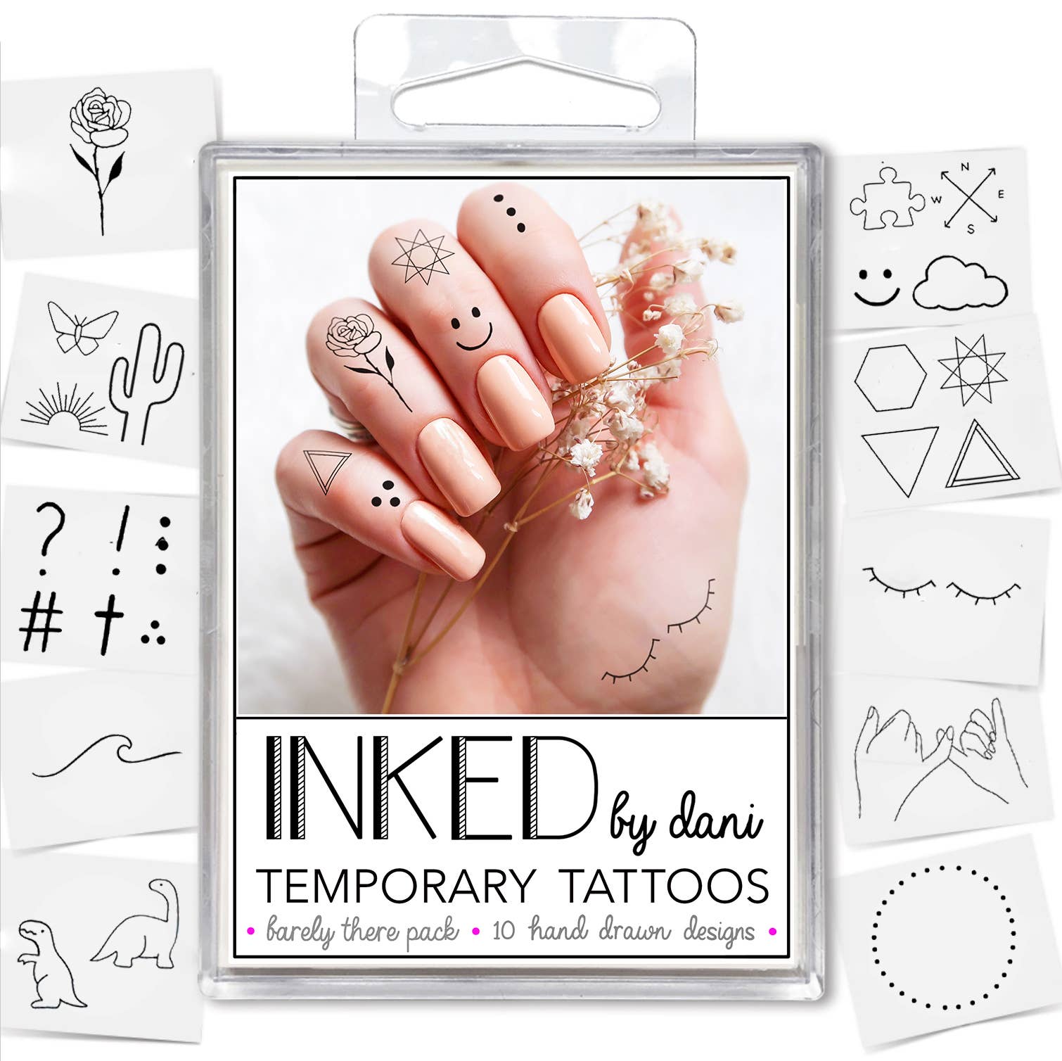 Temporary Tattoo Pack-Barely There - Einstein's Attic