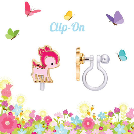 CLIP ON Cutie Earrings- Darling Deer