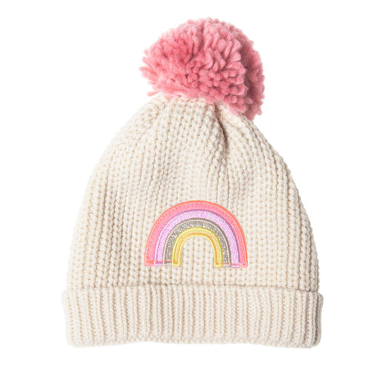 Disco Rainbow Knitted Hat