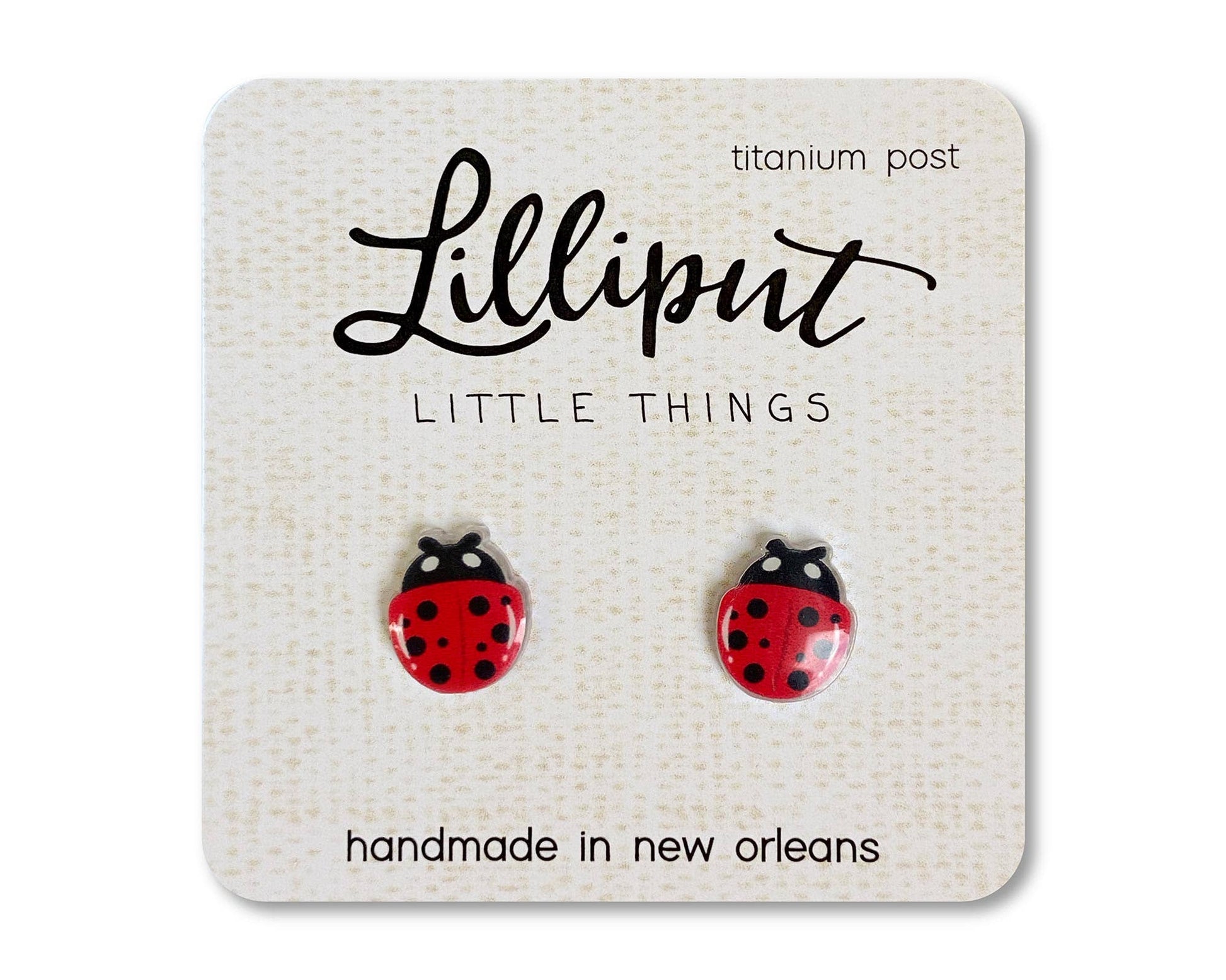 Earrings Ladybug - Einstein's Attic