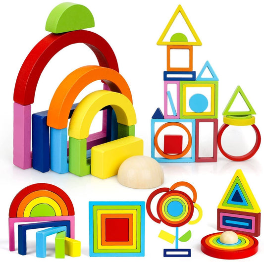 Rainbow Stacking Toys For Babies & Toddlers - Einstein's Attic