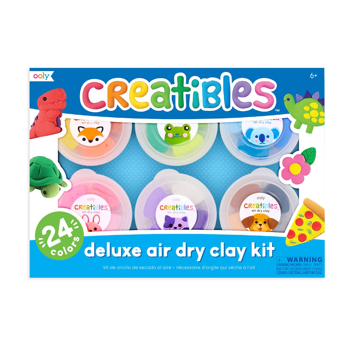 Creatibles D.I.Y. Air-Dry Clays Kit (Set of 24 Colors + 3 To - Einstein's Attic