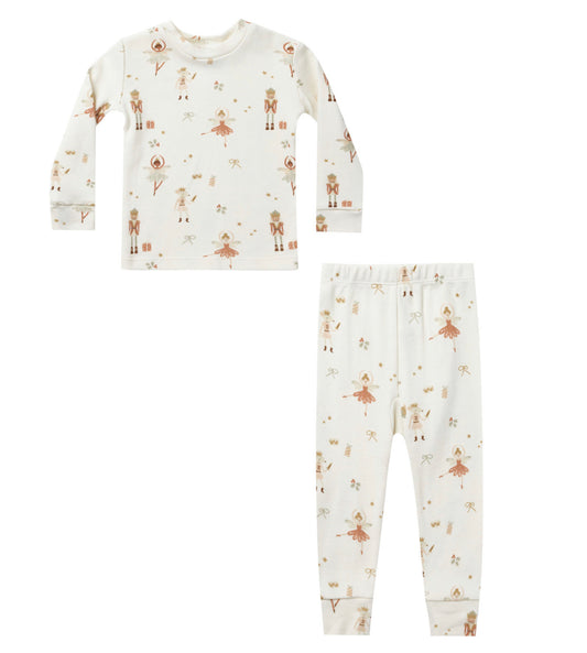 6-12m Rylee + Cru ORGANIC PAJAMA SET || NUTCRACKER