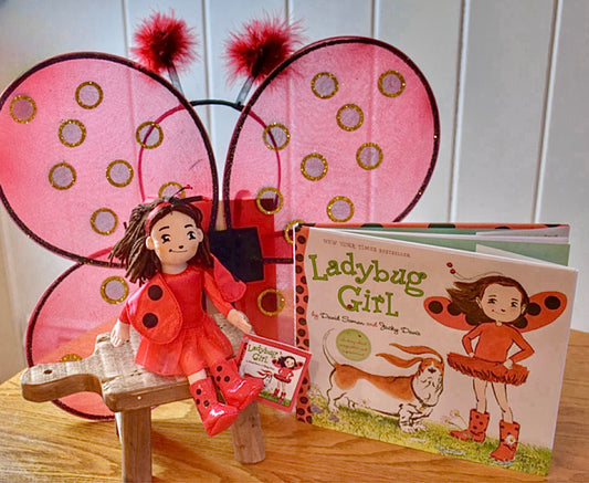 Ladybug Girl Doll, Wings and Hardcover Book - Einstein's Attic