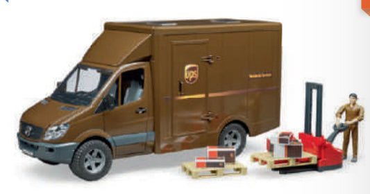 Bruder  UPS w/driver and accessories - Einstein's Attic