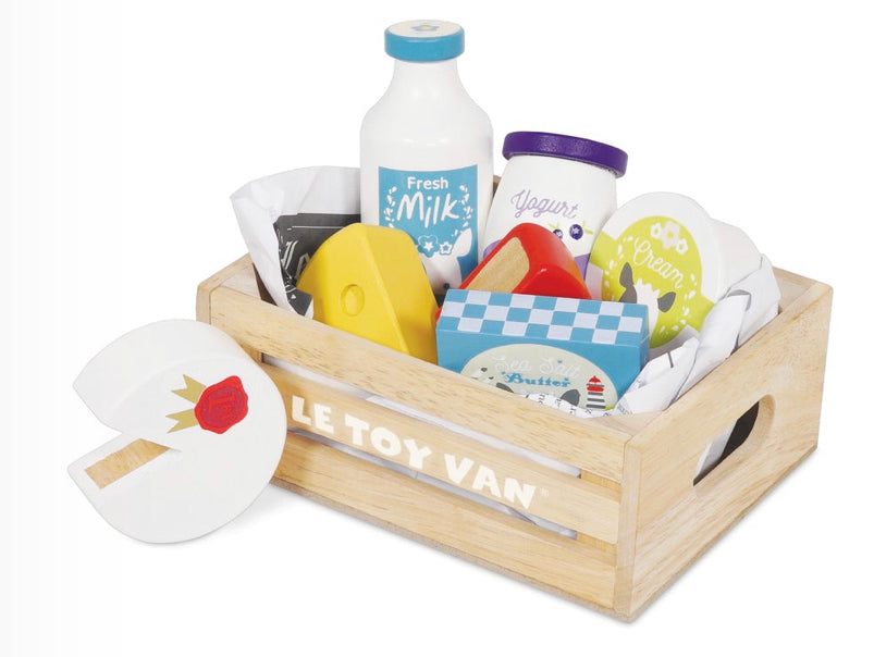 Play Food Cheese & Dairy Crate - Einstein's Attic