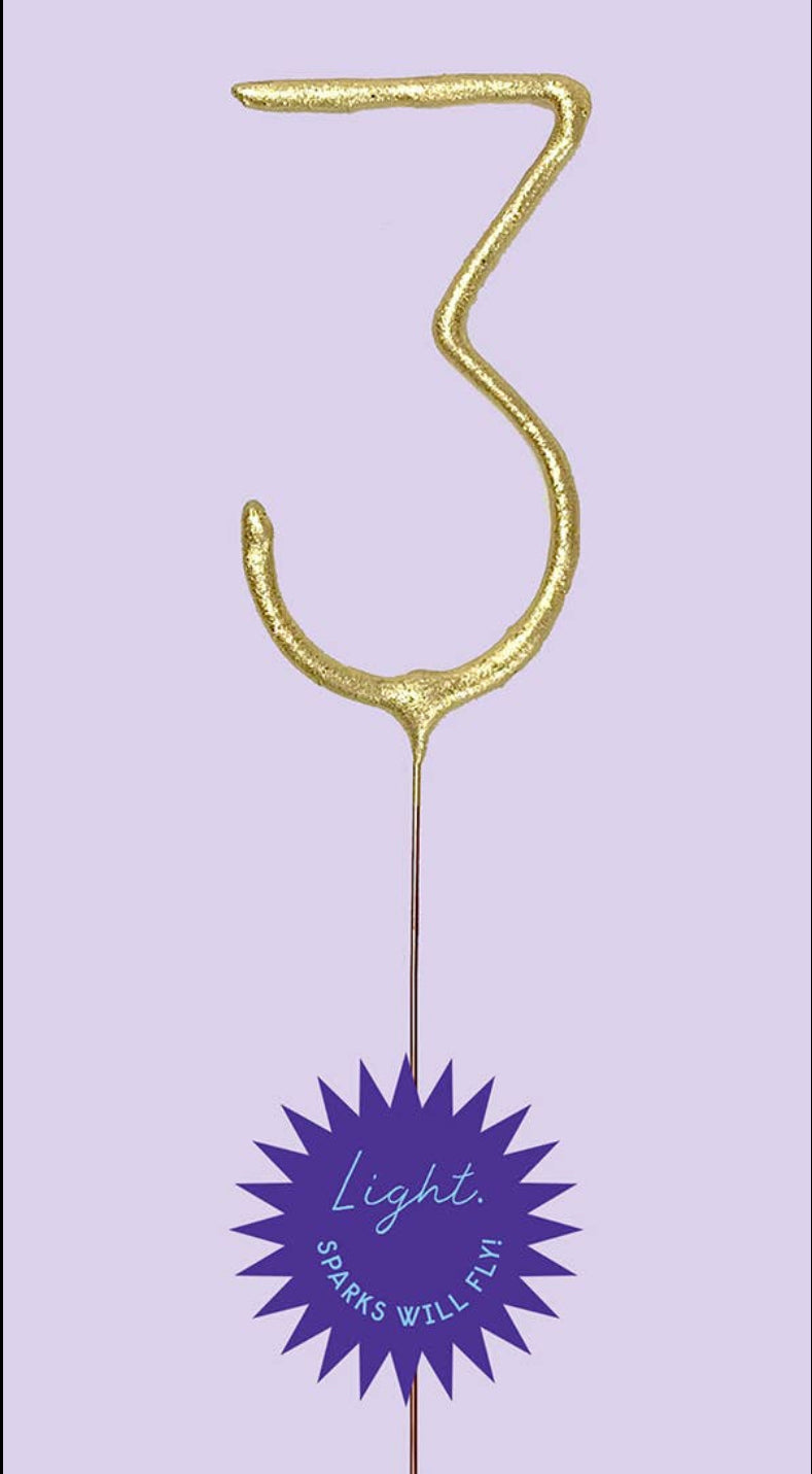 Grande Giant Number Sparkler Wand 12" - Einstein's Attic