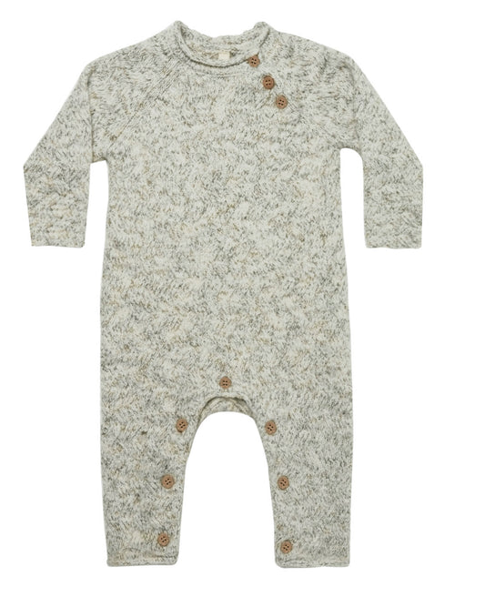 Quincy Mae SPECKLED KNIT JUMPSUIT | NATURAL