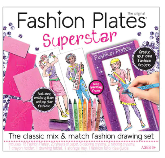 Fashion Plates Super Star Drawing Set