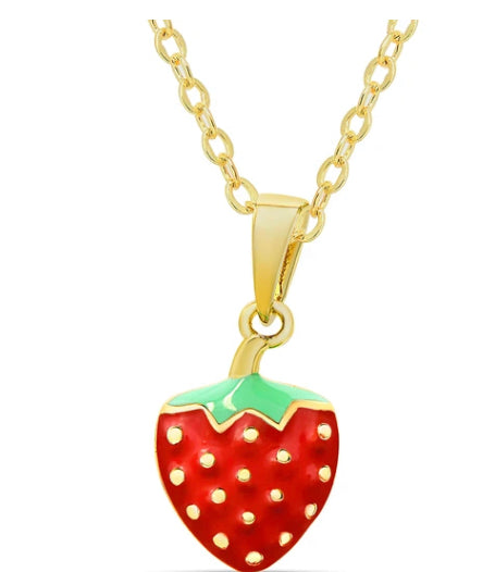 Strawberry  Pendant Necklace - Einstein's Attic