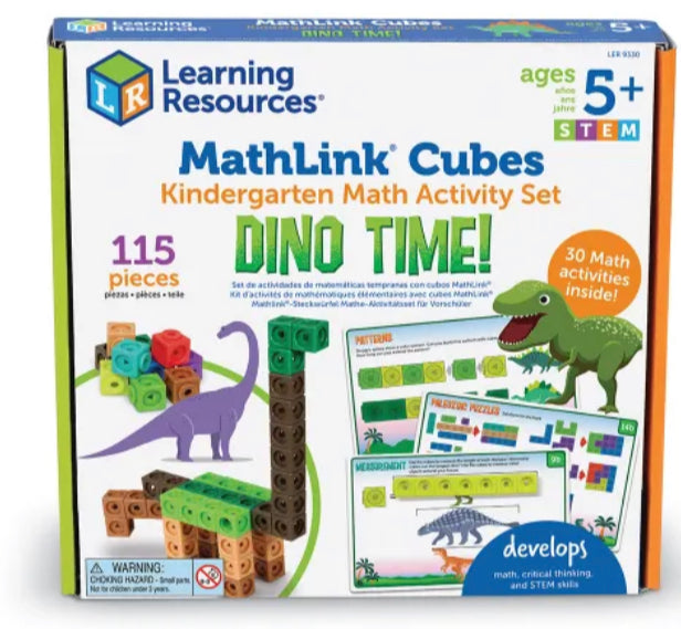 Mathlink Cubes Activity Set - Dinosaurs - Einstein's Attic