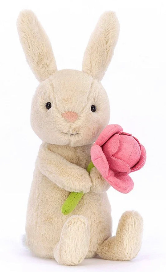 Bonnie Bunny With Peony Plush Toy