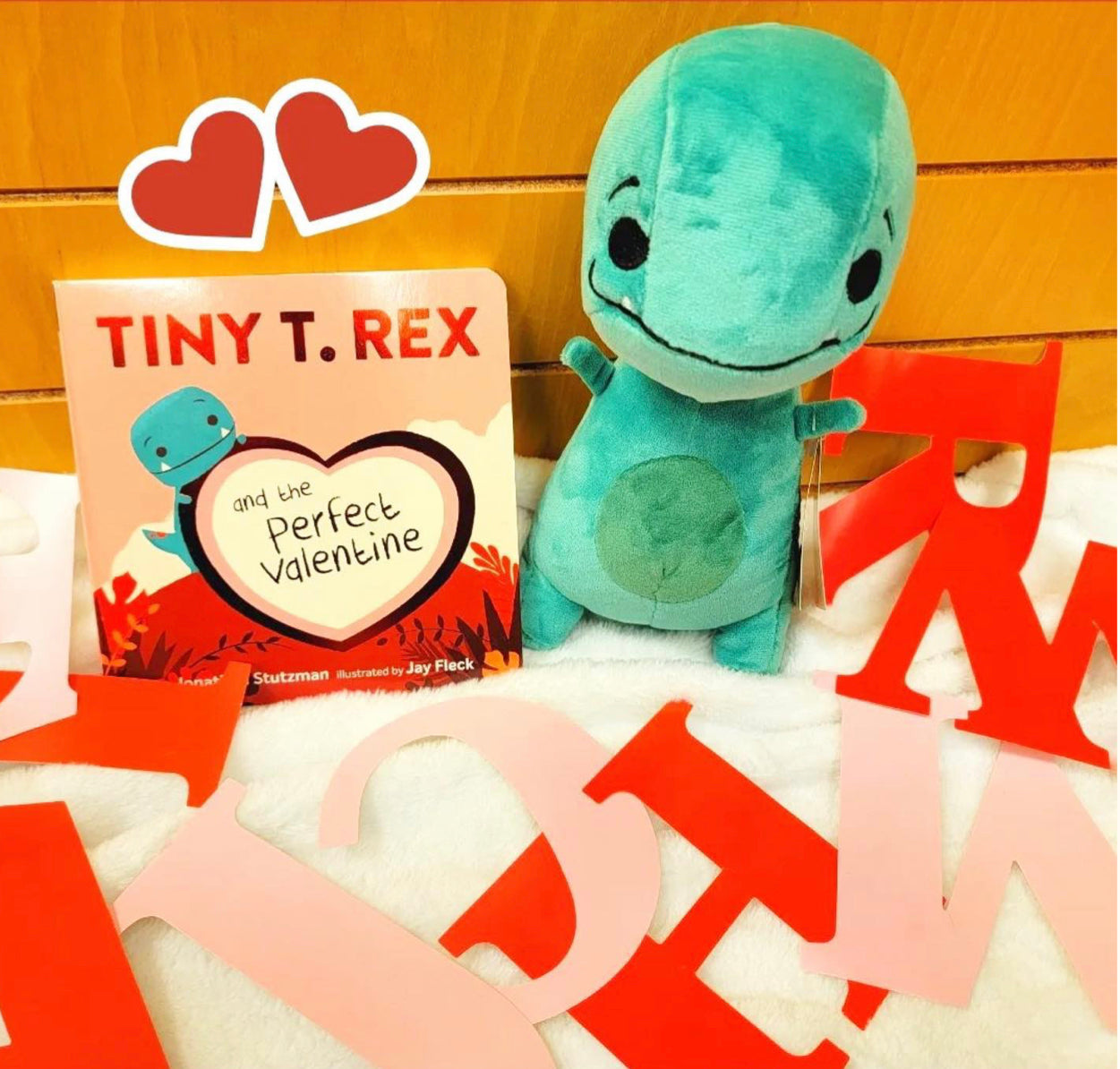 Tiny T. Rex Doll with hardcover book Gift Set