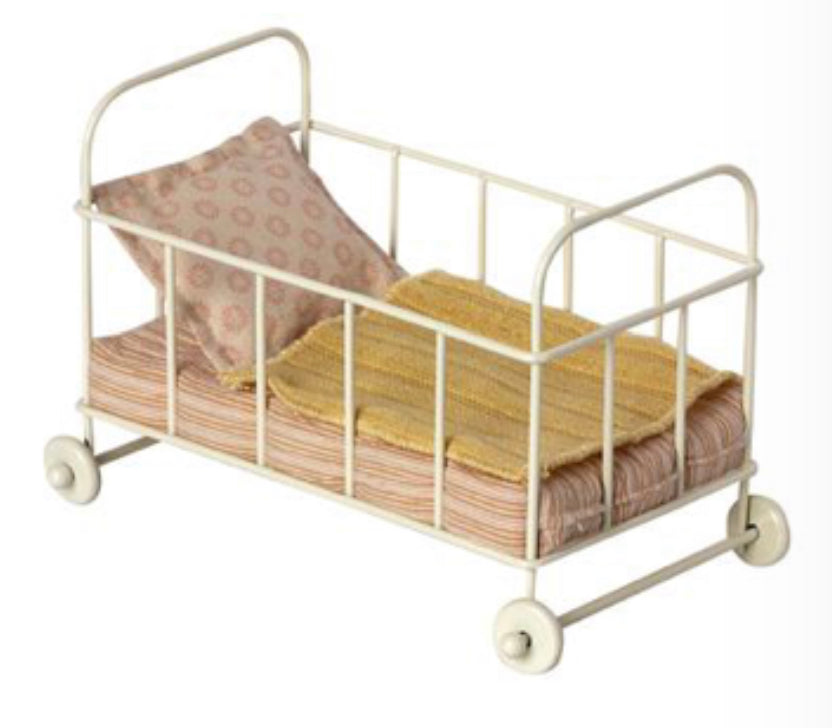 Maileg Micro Cot Bed, Rose Bunny - Einstein's Attic