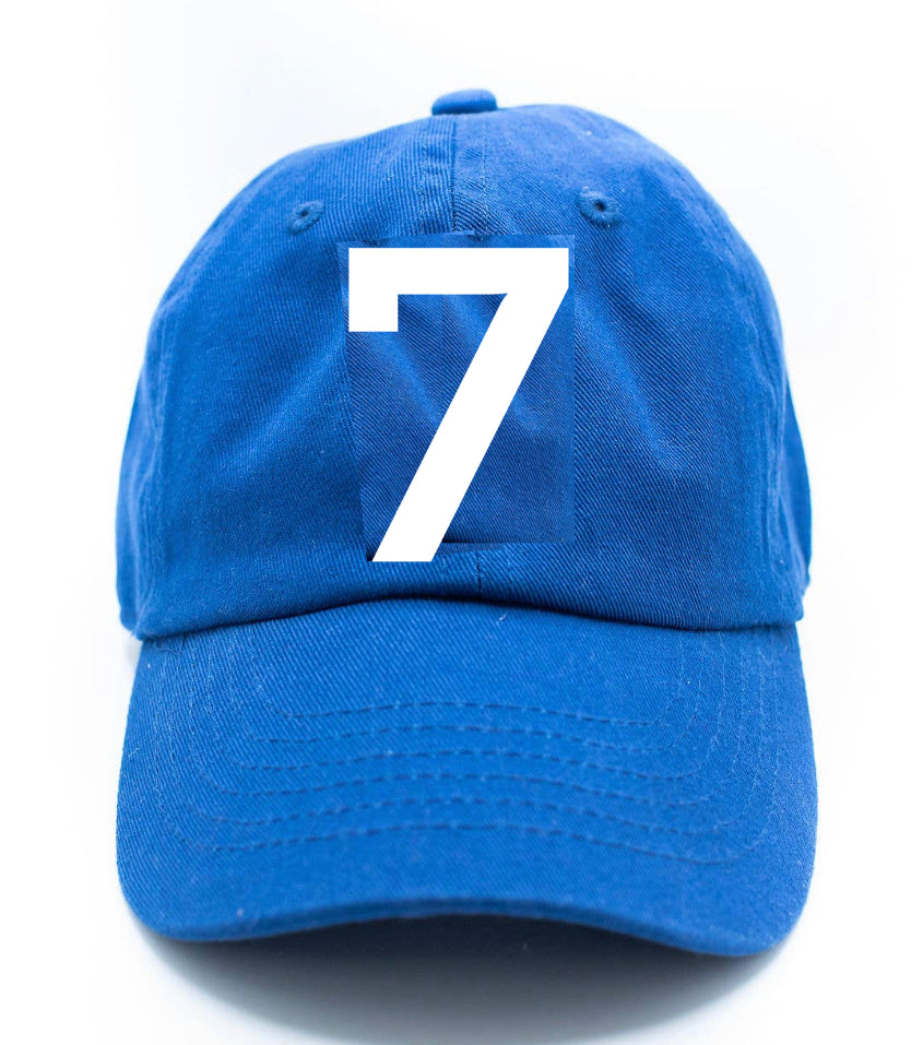 7 Number Baseball Hat - Einstein's Attic