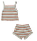 Quincy Mae EVIE TANK AND SHORTIE SET | SUMMER STRIPE