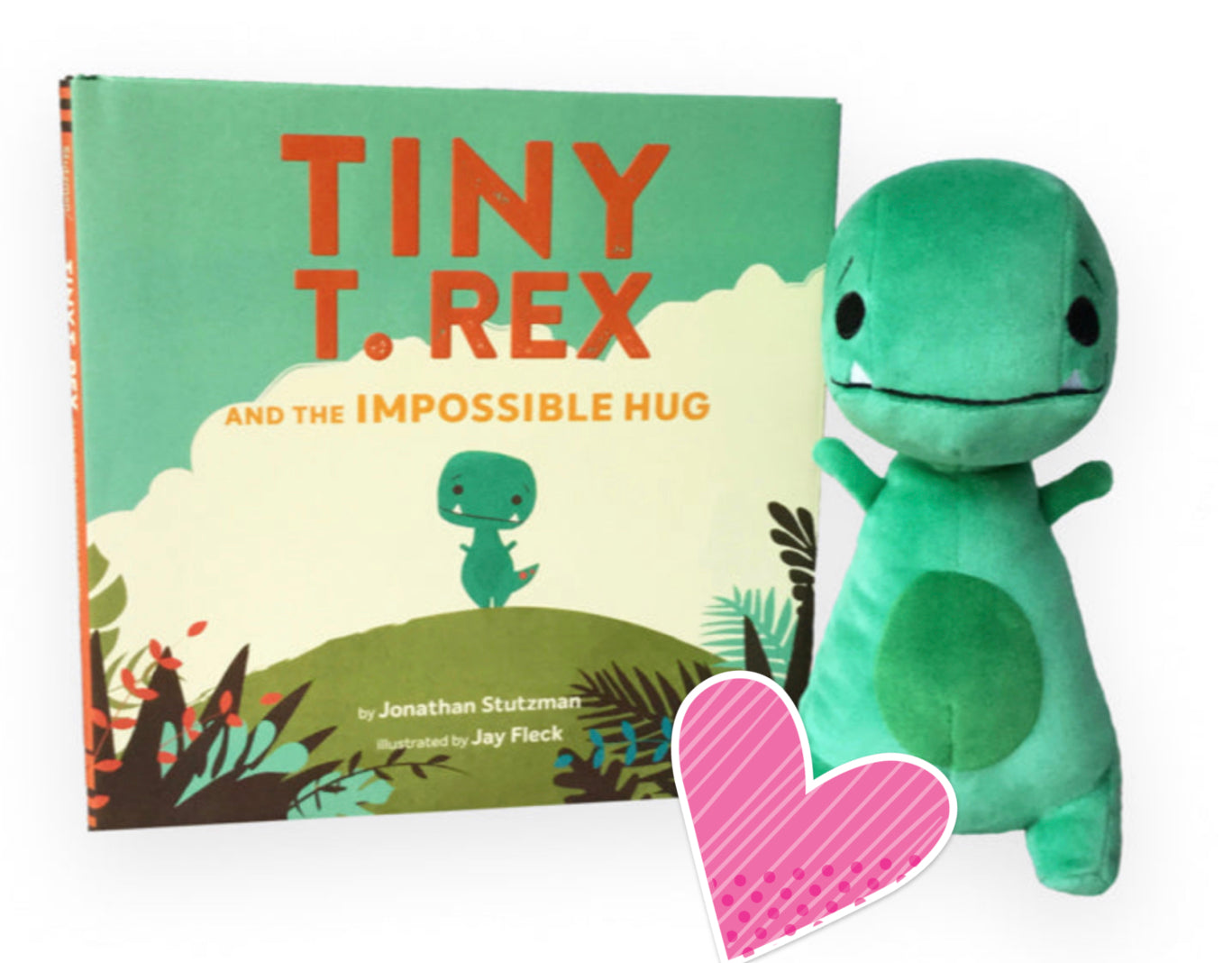 Tiny T. Rex Doll with hardcover book Gift Set