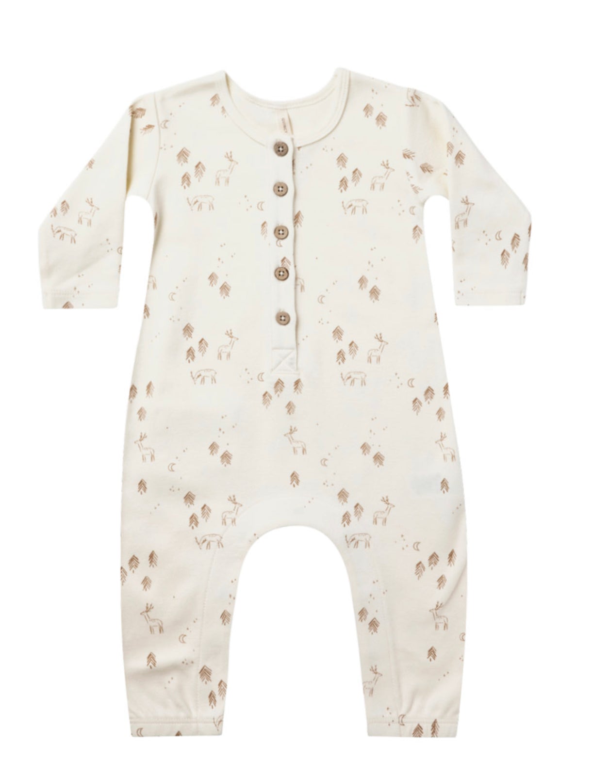 Quincy Mae LONG SLEEVE JUMPSUIT | WOODLAND