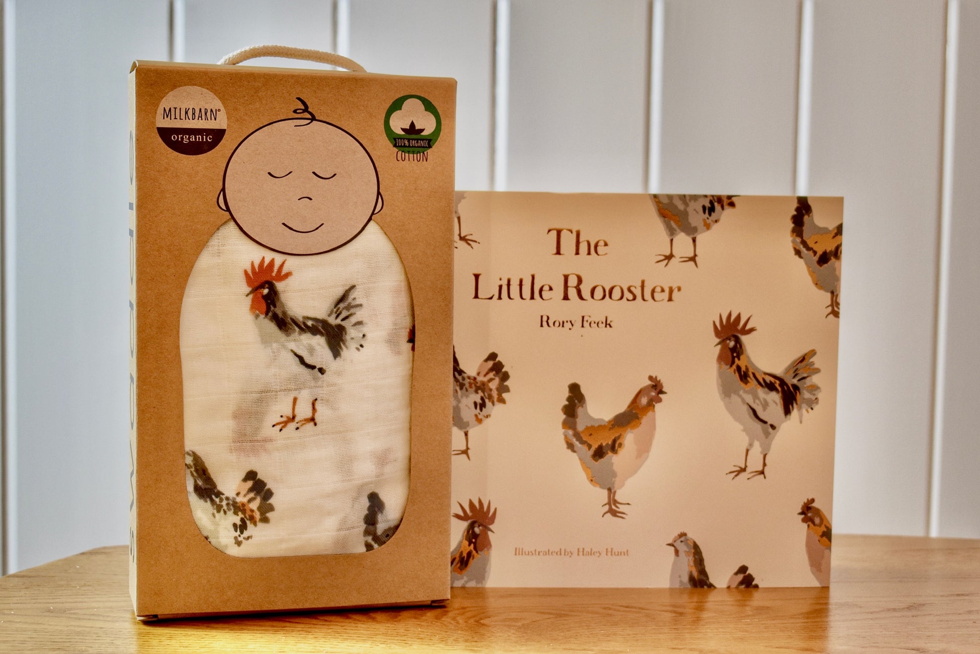 Little Rooster Swaddle and Hardcover Book - Einstein's Attic
