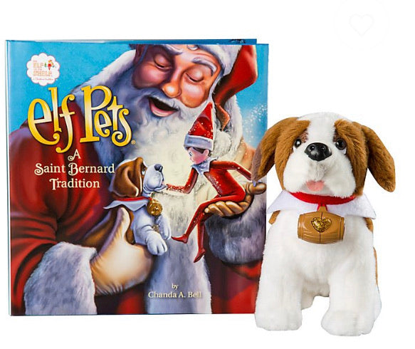 Elf on the Shelf Elf Pets A Saint Bernard Tradition Book and Plush Set - Einstein's Attic