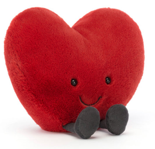 Amuseables Heart Red LARGE 7”