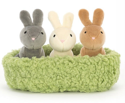 Nesting Bunnies Plush Toy-