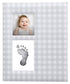 Baby Gingham Babybook with Print and Ink Pad - Einstein's Attic