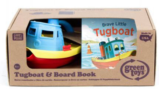 Green Toys Tugboat and Board Book Gift Set - Einstein's Attic