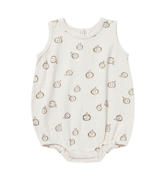 Rylee + Cru BUBBLE ONESIE || Apples