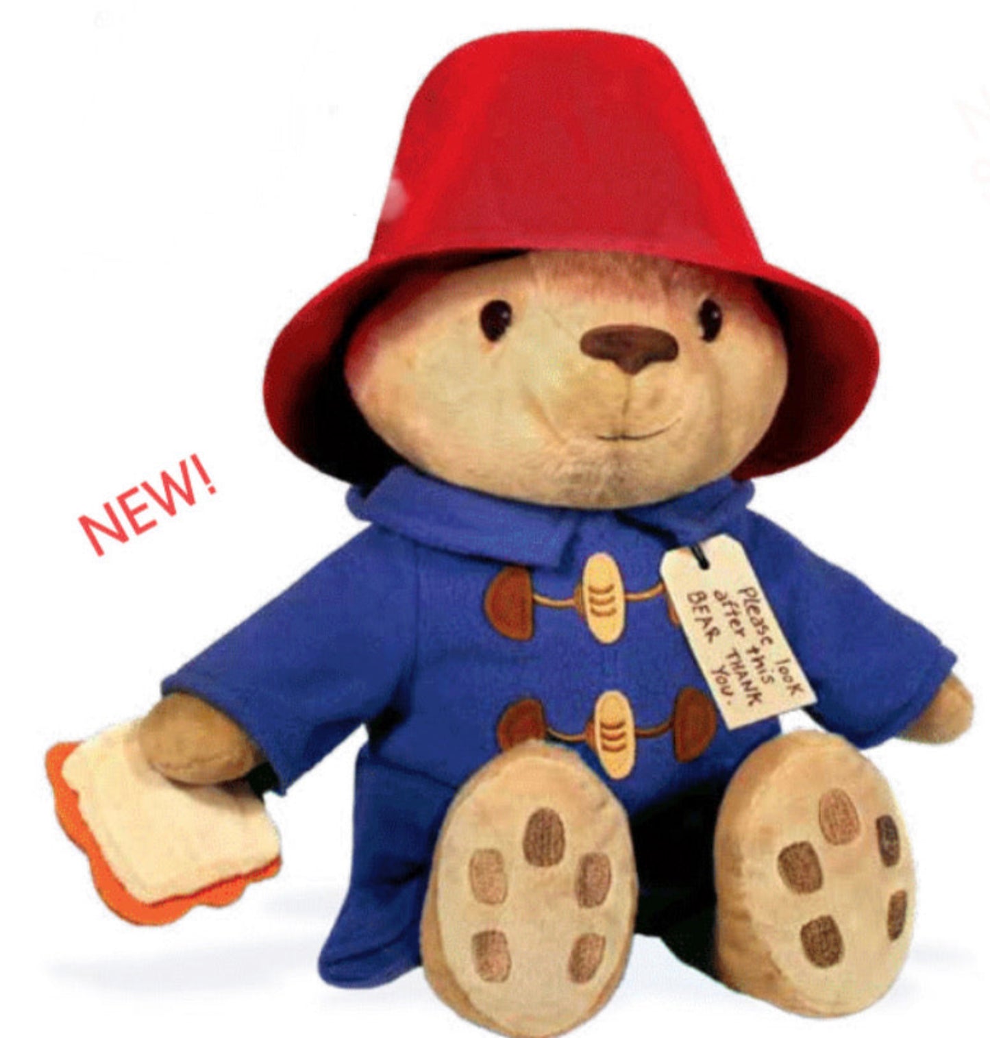 Paddington Bear with Sandwich 12”