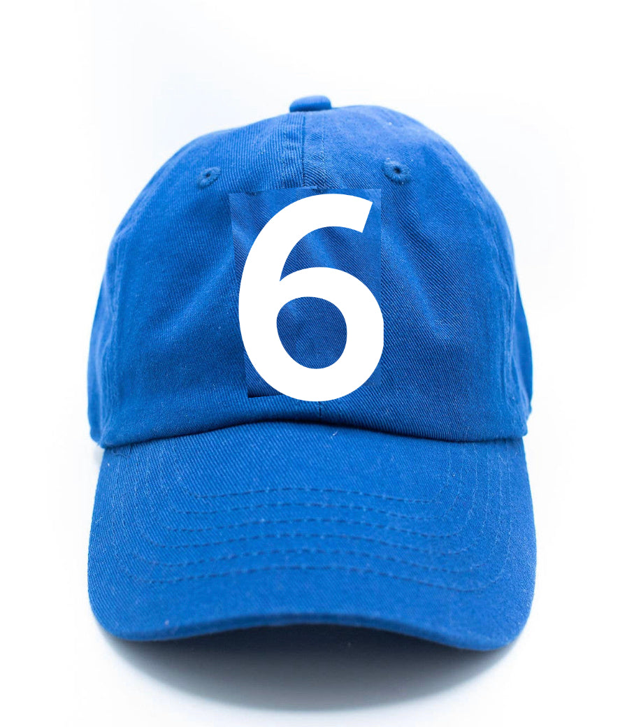 6 Number Baseball Hat - Einstein's Attic