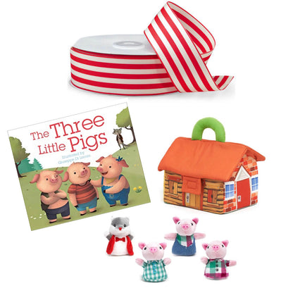 Three Little Pigs Storytime Playset (Soft Kids Plush Toy)