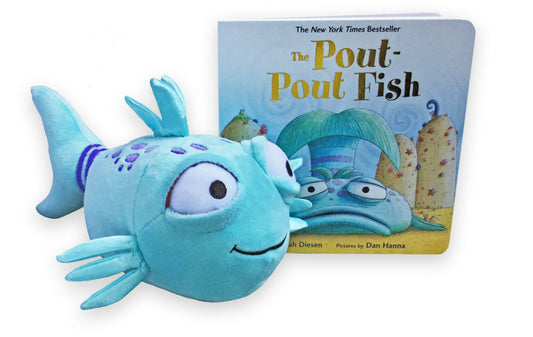 9.5" Pout-Pout Fish Doll, Board Book & Gift Set - Einstein's Attic