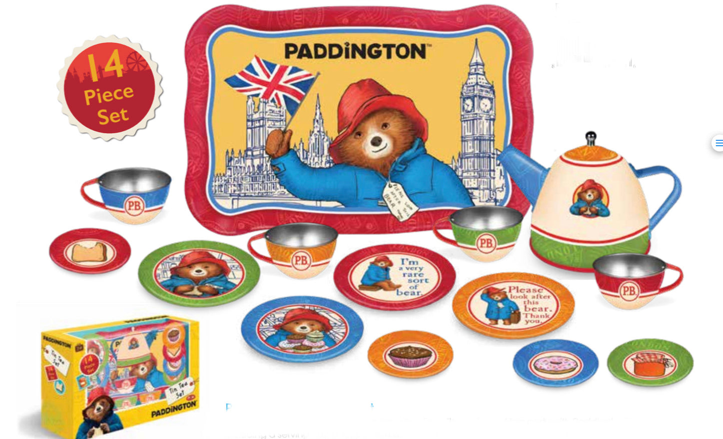 Paddington Bear 14 piece Tea Set