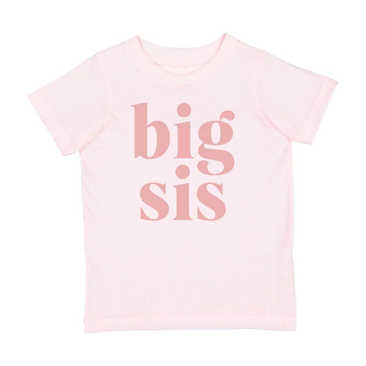 Sister Big Sis Short Sleeve Shirt Light Pink