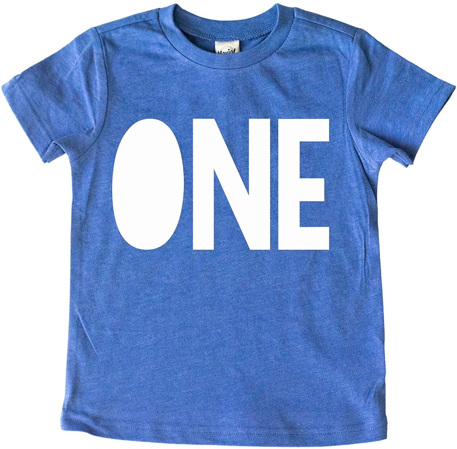 One Pop Birthday Shirt- Cobalt Blue - Einstein's Attic